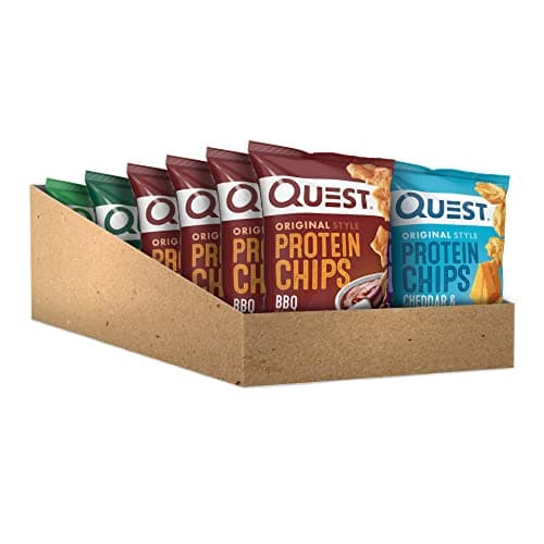 Quest Nutrition Protein Chips Variety Pack, BBQ, Cheddar & Sour Cream, Sour Cream & Onion, High Protein, Low Carb, 1.1 oz (Pack of 12) — view 3