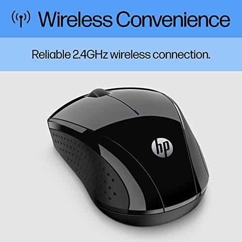 HP X3000 G3 Wireless Mouse - Black, 15-Month Battery, Side Grips for Control, Travel-Friendly, Blue LED, Powerful 1600 DPI Optical Sensor, Compatible with Wins PC/Laptop, Mac, Chromebook (683N7AA) — view 2