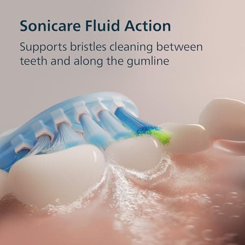 Philips Sonicare 5950 Series Electric Toothbrush, with Pressure Sensor, for Sensitive Gums, 6 Brushing Settings, SmarTimer, BrushPacer, 21-Day Runtime, Travel Case, White, HX7130/03 — view 2