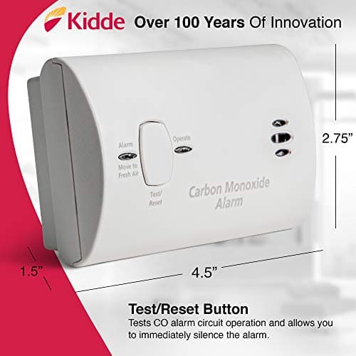 Kidde Carbon Monoxide Detector, AA Battery Powered, Portable for Travel or Home, 85 dB Alarm, LED Status Indicators, 3rd Edition — view 2