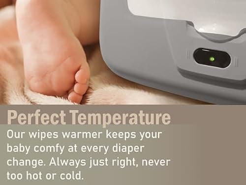 Baby Wet Wipe Warmer, Dispenser, Holder and Case - Easy Press On/Off Switch, Only Available at Amazon — view 4