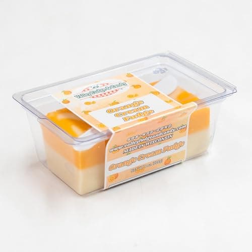 Valley Fudge, Orange Cream, Fresh Artisan Fudge, Real Butter, Gourmet Candy, One Pound Package — view 2
