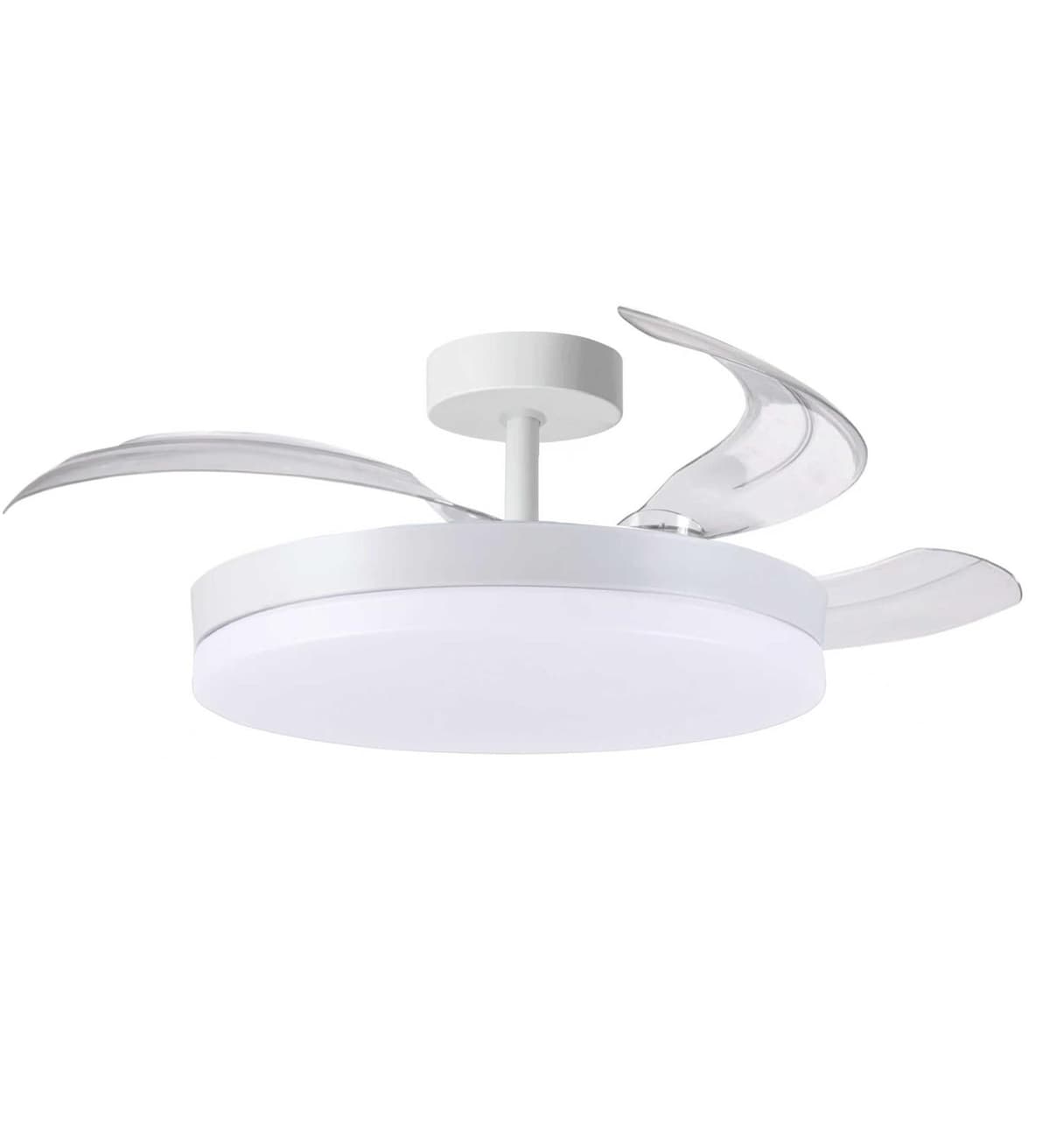 BEL AIR HOME - Ventilador de Techo ARES, Motor DC, LED 36W y Control Remoto, 3 Aspas Plegables, Dormitorios y comedores