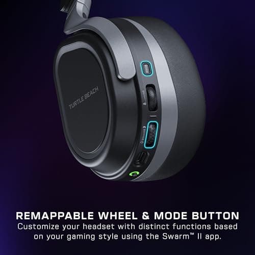 Turtle Beach Stealth 700 Wireless Multiplatform Gaming Headset for Xbox Series X|S, Xbox One, PC, PS5, PS4, & Mobile – 60mm Speakers, A.I. Noise-Cancelling Mic, Bluetooth, 80-Hr Battery – Black