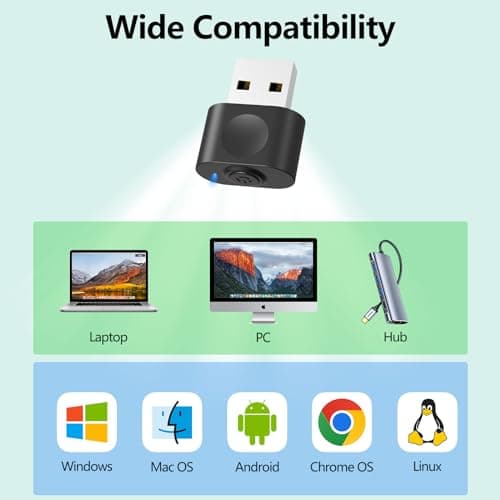 HOTLIFE Undetectable Mouse Jiggler, USB Mover Device Keeps PC Awake, Driver-Free Wiggler Auto Shaker with 3 Mode Switch Button to Keep Laptop Computer Screen Active, Black — view 4