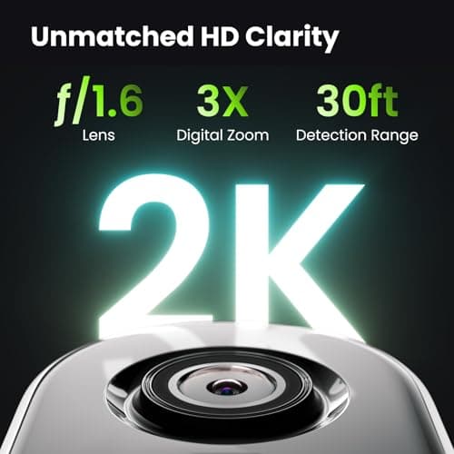 Kiwibit Magnetic Home Security Camera Wireless Enhanced Audio & 2K Footage, Easy Installation Battery Camera with Smart AI PIR Motion Detection, Color Night Vision, Waterproof for Outdoor & Indoor