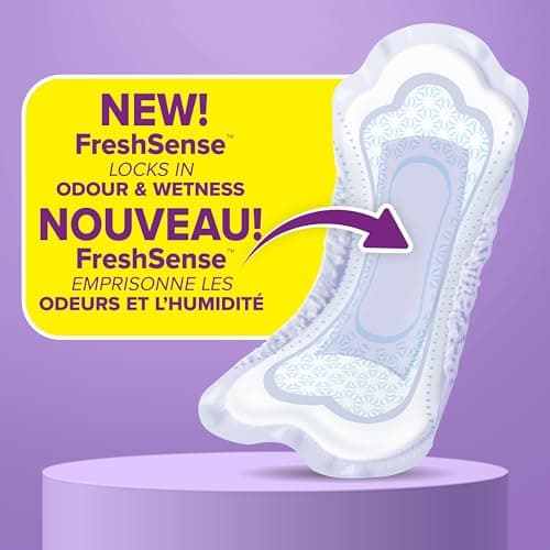 Poise Daily Postpartum Incontinence Panty Liners, Very Light Absorbency, Long, 114 Count