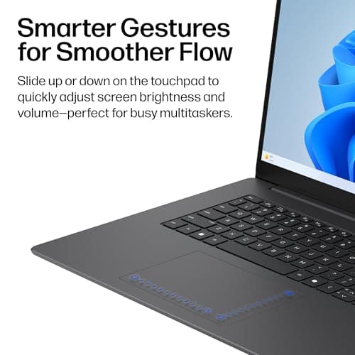 HP OmniBook 3 17.3 inch Laptop PC, FHD Display, AMD Ryzen 3 30, 8 GB RAM, 512 GB SSD, AMD Radeon 610M Graphics, Windows 11 Home, Mica Silver, 17-dp0199nr — view 5