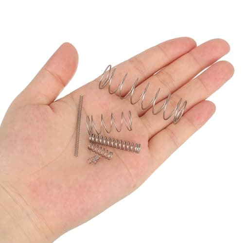 uxcell Compression Spring,304 Stainless Steel,6mm OD,0.6mm Wire Size,50mm Free Length,Silver Tone,10Pcs — view 3
