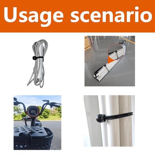 YELIER 30-Piece Ball Bungee Cords, the Size of Bungee Cords with Balls: 4 ", UV Resistant, Antioxidant, Secure Tie Down. (30, Black 4") — view 3
