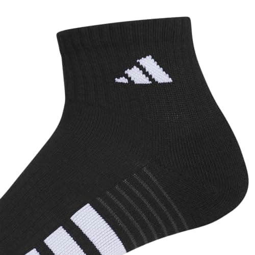adidas Mens Cushioned Quarter Ankle Socks (3 Pairs) Durable & Comfortable — view 3