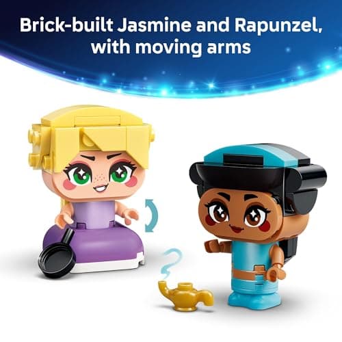 LEGO Disney Princess Mini Jasmine & Rapunzel Building Toy - Princess Toys for Girls & Boys, Ages 5+ - Disney Gifts for Kids - 43303 — view 4