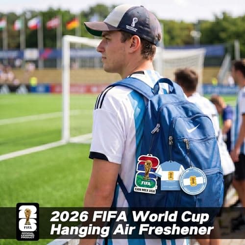 Argentina World Cup Decorations, 3 Pack Car Air Freshener, Provides Long-Lasting Scent, FIFA 2026 Charms, Argentina World Cup 2026