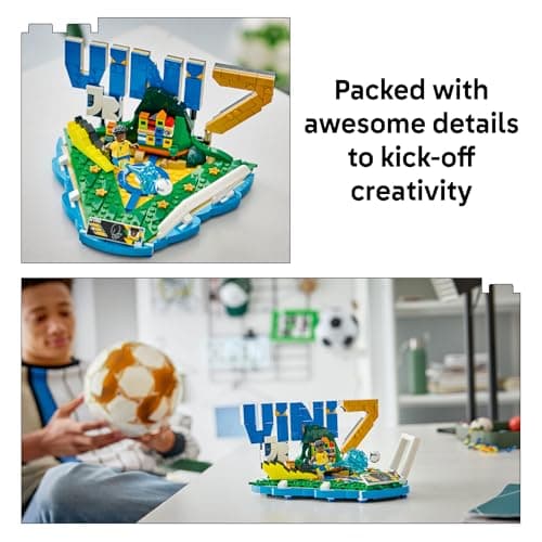 LEGO Editions Vini Jr. – Soccer Highlights - Building Set for Boys & Girls, Ages 10+ - Collectible Soccer Gift W/Plaque - Kids Bedroom or Shelf Decor - 43027 — view 2