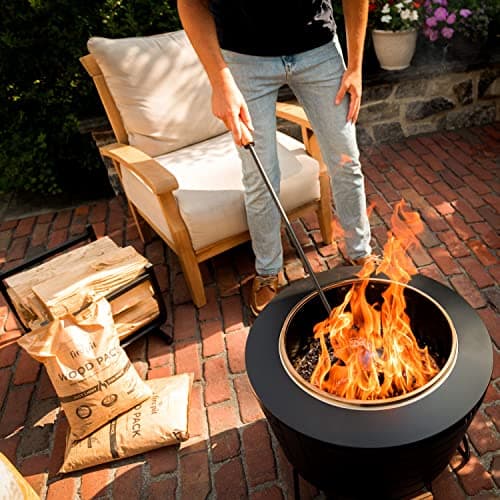 TIKI Wood Pellet Pack – 4-Pack Wood Pellets for Smokeless Fire Pits, Easy-to-Use Fire Pit Fuel for Outdoor Heating & Camping, 30+ Minute Full Flame Fire, Made in The USA — view 3
