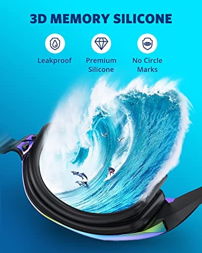 Aegend Swim Goggles, Swimming Goggles No Leaking Full Protect Adult Youth — view 4