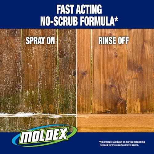 Moldex® Instant Outdoor Cleaner with Bleach and Hose End, 64 oz – Fast Acting Spray for Mold and Mildew Stains on Siding, Decks, Fences and Exterior Surfaces — view 5