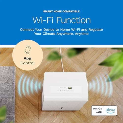 hOmeLabs Dehumidifier 7,500 Sq Ft Wi-Fi 50 Pint MAX 120 Pint 95°F, 90% RH — view 3