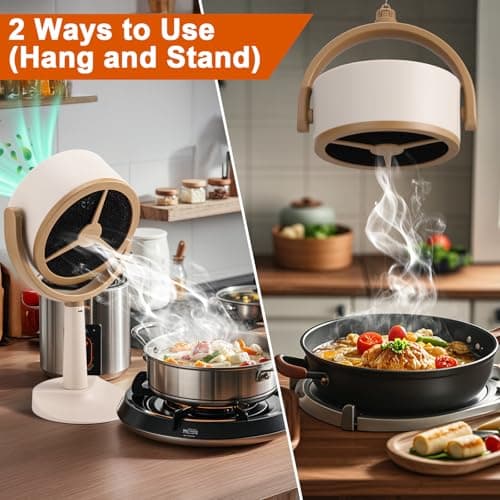 Mity rain Portable Range Hood for Cooking, Rechargeable Kitchen Exhaust Fan — view 4