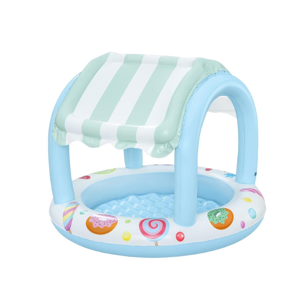 Bestway, Inflatable Sweet Shop Paddling Pool, Kids, Toddler Outdoor Garden Paddling Pool with Shade, Canopy Baby Pool, Ages 2+