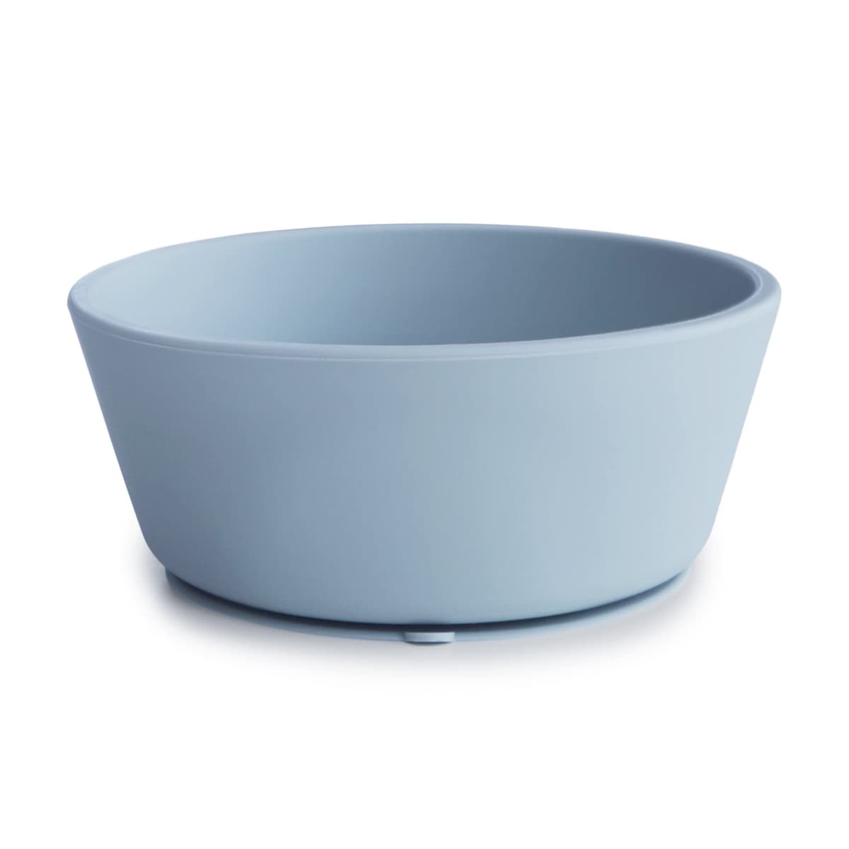 Mushie Silicone Suction Bowl, Non-Slip Suction Bowl for Babies & Toddlers, Material: Food Grade Silicone, Dishwasher & Microwave Safe (Powder Blue)