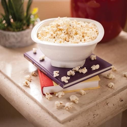 Nordic Ware Microwave Popcorn Popper, White, 12 Cup — view 2