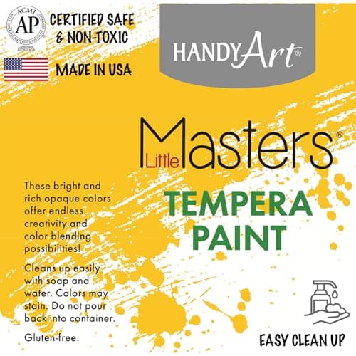 Handy Art Little Masters Tempera Paint, Pink, Gallon 128 oz Bottle, Bright & Mixable, High Opacity, Washable Colors for Classroom, Students, Kids, Young Artists, Safe & Non-Toxic, Made in USA — view 3