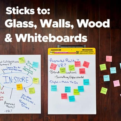 Post-it Super Sticky Easel Pad, 25 x 30 Inches, 30 Sheets Per Pad, 2 Pads, Large, White, Premium Self Stick Flip Chart Paper, Anchor Chart, Office Supplies & School Supplies, Great for Teachers and Students — view 5