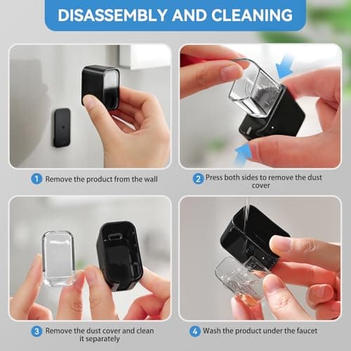Toothbrush Holders for Bathroom【Innovation Single Slot Design】 2PCS Toothbrush Holder Wall Mounted with Cover for Shower, Single Toothbrush Dispenser Storage Organizer for Family & Travel — view 5
