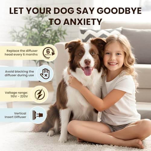 Dog Pheromones Calming Diffuser to Calm Dogs 4 IN 1 Kit (2 Diffusers+2 Refills) Pheromone Plug In for Stress Barking Pee Accidents Chewing Aggression Separation Anxiety Relief 60 Days(Odorless) — view 5