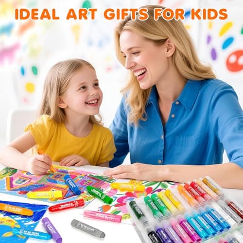 Toidgy Tempera Paint Sticks, 36 Classic Colors, Washable Solid Paint Sticks for Kids Toddlers, Painting Art Supplies for Classroom School Students, Non-Toxic, Quick Drying, Back to School Supplies — view 5