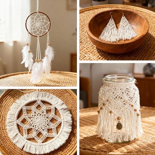 jijAcraft 328Ft Cotton String - 2MM White Butcher Cooking Bakers Twine, Food Safe Kitchen Twine, Craft String for Gift Wrapping, Macrame Decor, Gardening — view 5