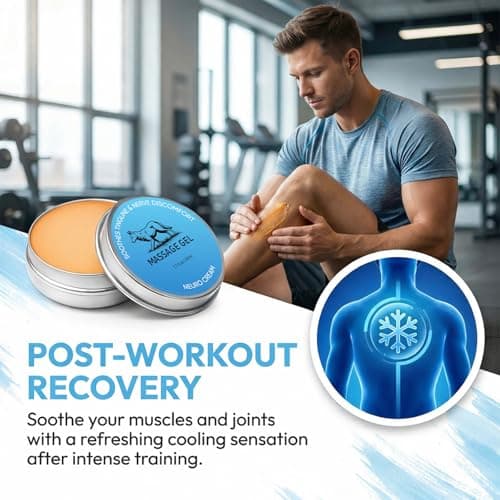 Nerve Relief Cream, Neuro Magnesium Support Balm for Nerve & Joint Support, Cooling Herbal Balm with Magnesium, Arnica, Menthol & Chamomile, Soothing Muscle & Joint Massage Cream (1 pc) — view 3