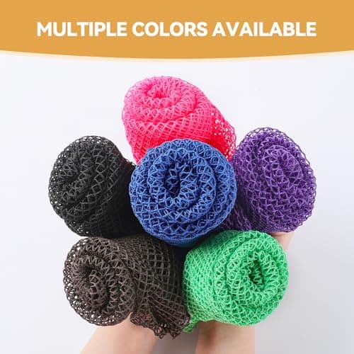 GLOBECARRY African Net Sponge 6Pk Long Multi Color Exfoliating Body Scrub — view 4