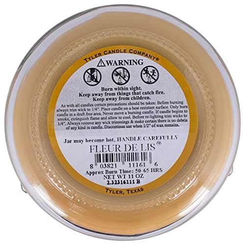 Tyler Candles - Fleur de Lis Scented Candle - 11 Ounce 2 Wick Candle — view 3