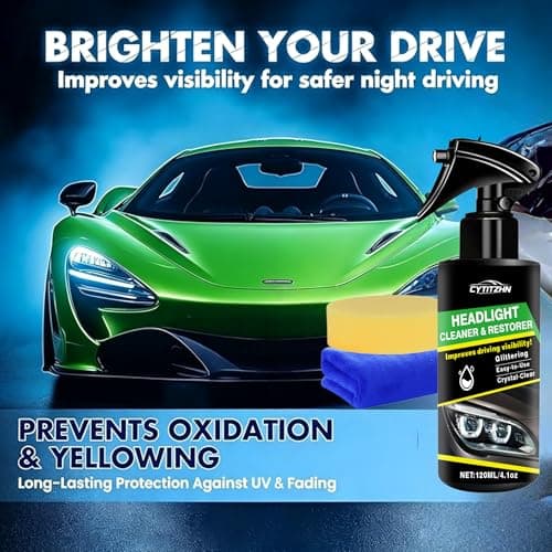 CYTITZHN Headlight Restoration Spray – Instant Oxidation, Yellowing & Stain Removal, Restores Cloudy Headlamps to Like New, Portable Cleaner for All Cars – 120ml/4.01oz — view 4