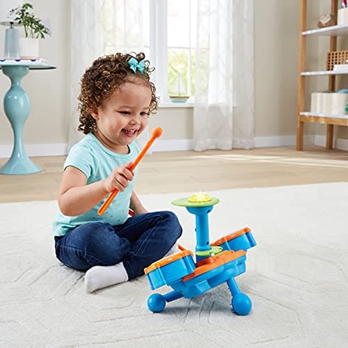 VTech KidiBeats Drum Set (Frustration Free Packaging), Orange — view 3