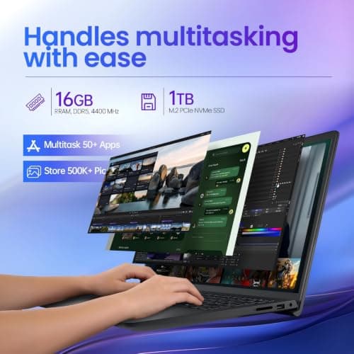 Dell 15 DC15250 Touch Laptop Intel i7-1355U(10-Core) 32GB DDR5 RAM 1TB SSD — view 4