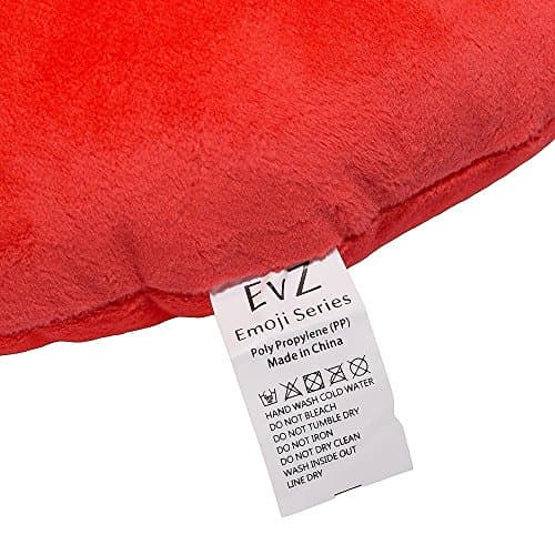 Emoji Rage Face Emoticon Cushion Stuffed Plush Soft Pillow, Official Certified, EvZ 32cm Red