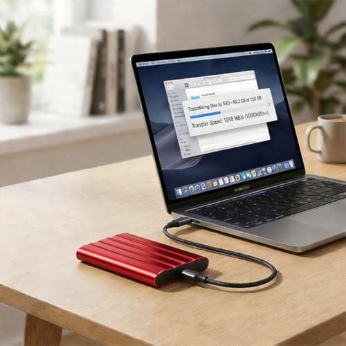 64GB Portable Memory Expander, Mobile Phone Intelligent Backup Disk, Universal Android Phone Computer Dual Use Mobile Extender, Fast Transmission Storage Upgrade,(Red) — view 4