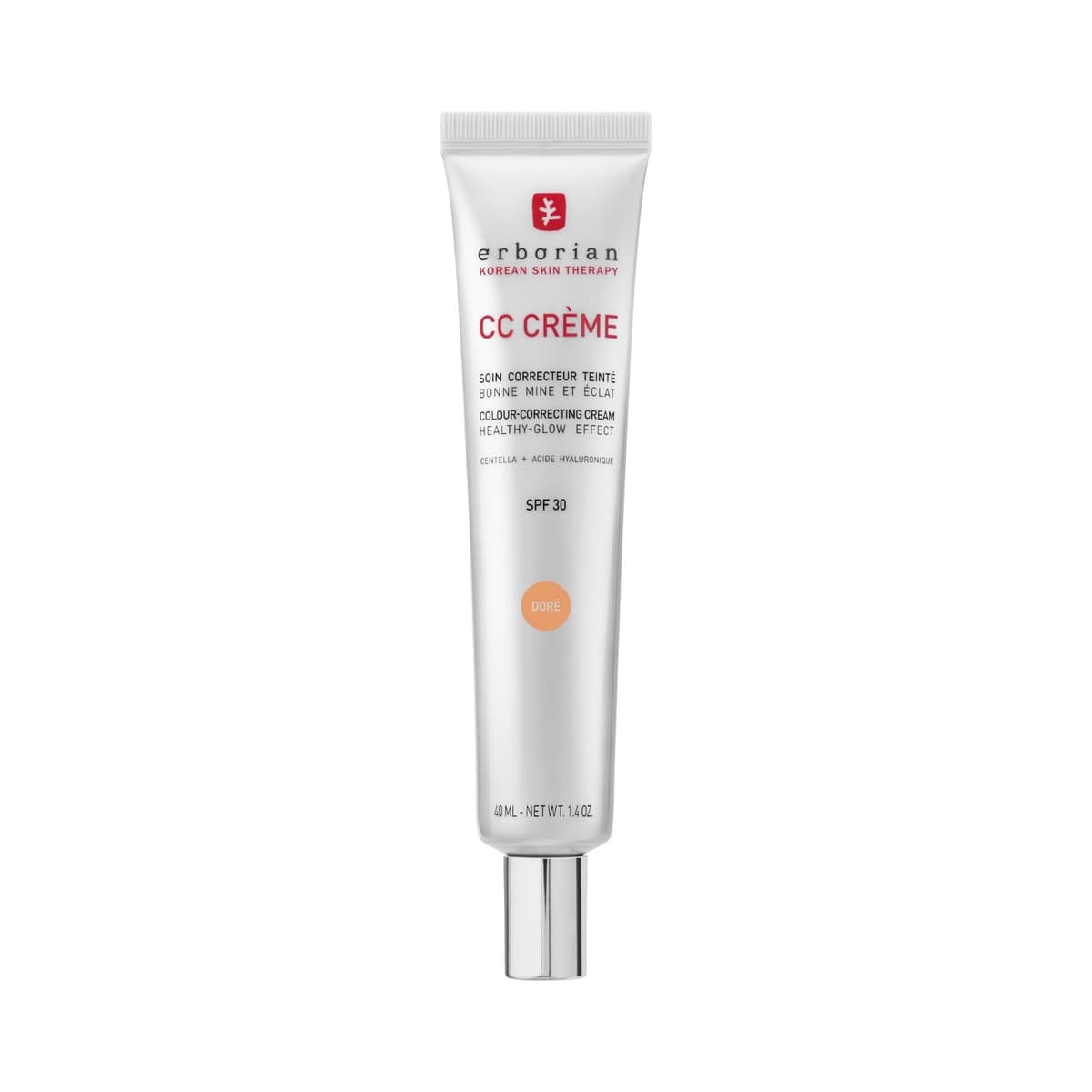 Erborian - CC Crème con Centella Asiática - Crema Facial Iluminadora de Alta Definición y Maquillaje - Protección Solar SPF 30 - Cosmética Coreana