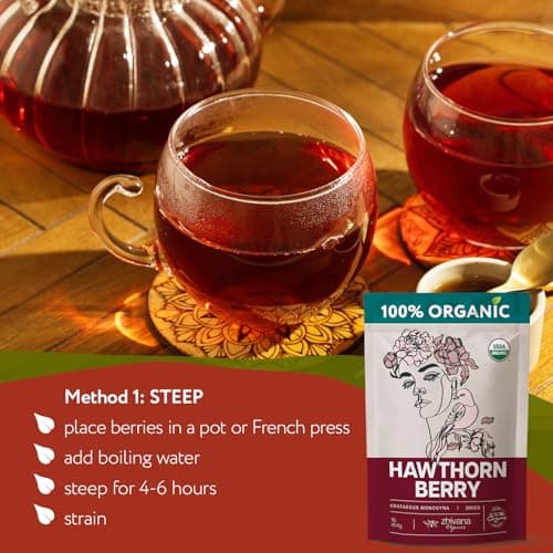 Hawthorn Berry Tea Organic (16 oz) – Support Heart Health, Pressure Balance — view 5