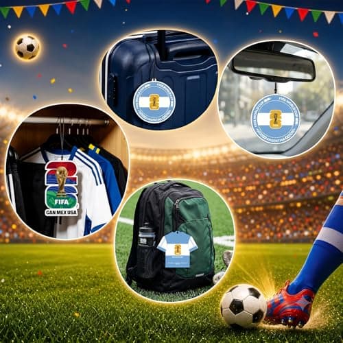 Argentina World Cup Decorations, 3 Pack Car Air Freshener, Provides Long-Lasting Scent, FIFA 2026 Charms, Argentina World Cup 2026 — view 5