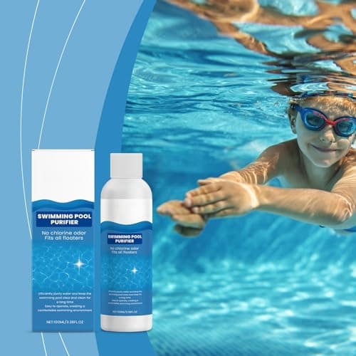Swimming Pool Purifying Liquid, Pool Water Clarifier for Inground Pools & Above Ground Pools,Swimming Pool Purifier for Fast Acting Cloudy Water Treatment,Restores Hazy or Cloudy Pool Water (2PCS)