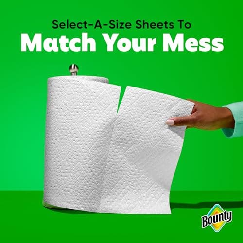 Bounty Select-A-Size Paper Towels, White, 2 Triple Rolls = 6 Regular Rolls — view 4