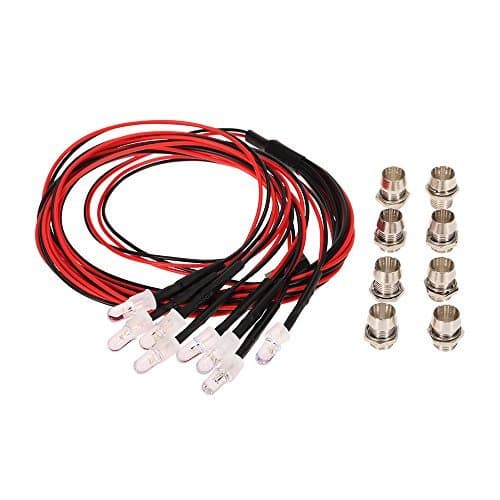 8 LED Light Kit White Red Yellow for 1/10 1/8 Traxxas Redcat RC4WD Tamiya RC Car — view 3