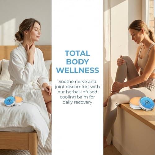 Nerve Relief Cream, Neuro Magnesium Support Balm for Nerve & Joint Support, Cooling Herbal Balm with Magnesium, Arnica, Menthol & Chamomile, Soothing Muscle & Joint Massage Cream (1 pc) — view 2