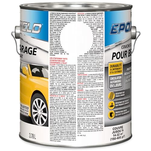Rust-Oleum EpoxyShield Concrete & Garage Clear Finish Topcoat, Gloss, Interior & Exterior, 3.78 L