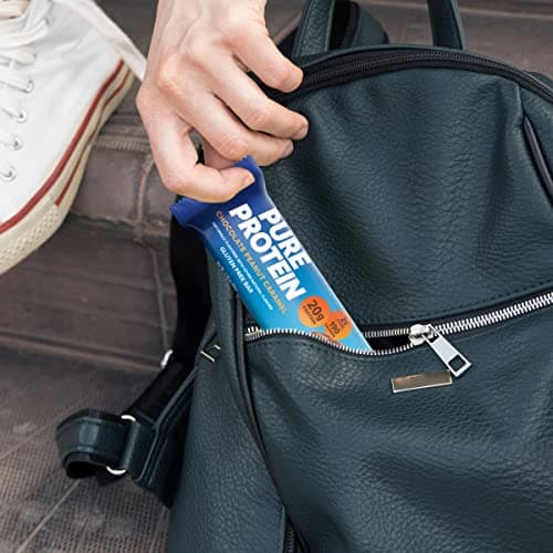 Pure Protein Chocolate Peanut Caramel Protein Bars – 20g Protein, 3g Sugar, 190 Calories (12 count) Low Sugar* High Protein Snack - Gluten Free - Perfect for a Healthy Snack — view 5