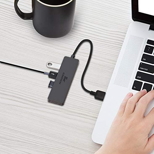 Kingwin USB Hub 4 Port USB 3.0 Data Hub for Mobile SSD, MacBook, Mac Pro/ Mini, iMac, Chromebook, Surface Pro, USB Flash Drives, Notebook PC, XPS, and More [Ultra Slim] — view 3